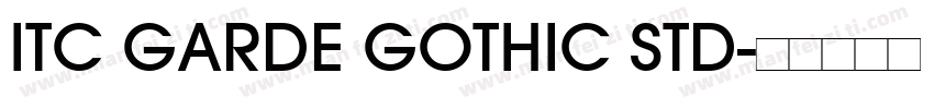 ITC GARDE GOTHIC STD字体转换